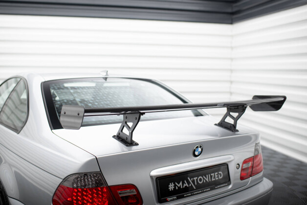 Carbon Spoiler With Internal Brackets Uprights  BMW 3er Coupe E46