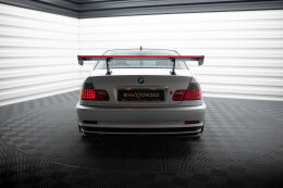 Carbon Heck Spoiler Heckflügel Standfuß Innen + LED für BMW 3er Coupe E46