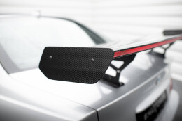 Carbon Heck Spoiler Heckflügel Standfuß Innen + LED passend für BMW 3er Coupe E46