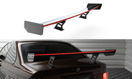 Carbon Heck Spoiler Heckflügel Standfuß Innen + LED passend für BMW 3er Coupe E46