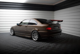 Carbon Heck Spoiler Heckflügel Standfuß Innen + LED passend für BMW 3er Coupe E46