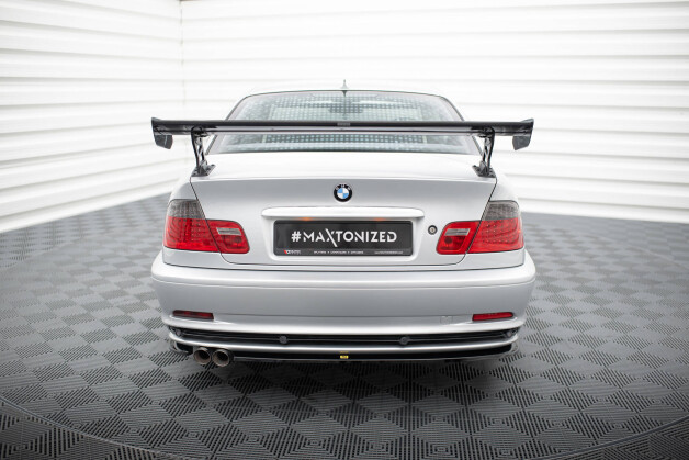 Carbon Spoiler With External Brackets Uprights  BMW 3er Coupe E46