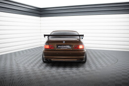 Carbon Heck Spoiler Heckflügel Standfuß Außen passend für BMW 3er Coupe E46