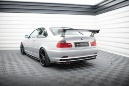 Carbon Heck Spoiler Heckflügel Standfuß Außen passend für BMW 3er Coupe E46