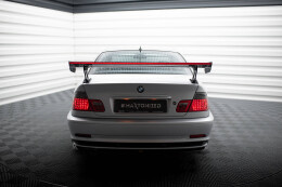 Carbon Heck Spoiler Heckflügel Standfuß Außen + LED für BMW 3er Coupe E46