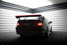 Carbon Heck Spoiler Heckflügel Standfuß Außen + LED passend für BMW 3er Coupe E46