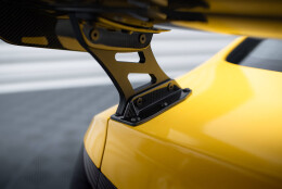 Carbon Heck Spoiler Heckflügel Standfuß Außen + LED passend für Audi A5 Coupe 8T