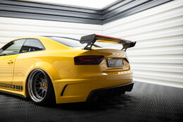 Carbon Spoiler With External Brackets Uprights + LED Audi A5 Coupe 8T