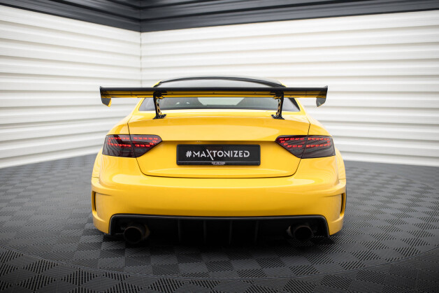 Carbon Heck Spoiler Heckflügel Standfuß Innen passend für Audi A5 Coupe 8T