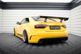 Carbon Heck Spoiler Heckflügel Standfuß Innen passend für Audi A5 Coupe 8T