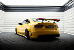 Carbon Heck Spoiler Heckflügel Standfuß Innen + LED passend für Audi A5 Coupe 8T