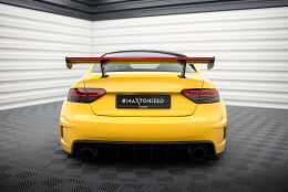 Carbon Heck Spoiler Heckflügel Standfuß Innen + LED passend für Audi A5 Coupe 8T
