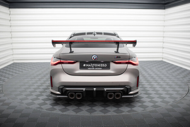 Carbon Heck Spoiler Heckflügel Standfuß Innen + LED passend für BMW M4 G82 / M440i G22 / 4 M-Paket G22
