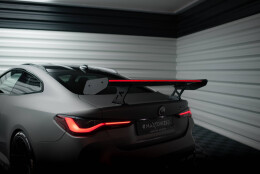 Carbon Heck Spoiler Heckflügel Standfuß Innen + LED passend für BMW M4 G82 / M440i G22 / 4 M-Paket G22