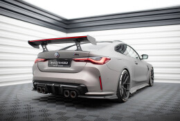 Carbon Heck Spoiler Heckflügel Standfuß Innen + LED passend für BMW M4 G82 / M440i G22 / 4 M-Paket G22