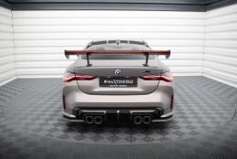 Carbon Spoiler With Internal Brackets Uprights + LED BMW...