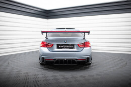 Carbon Heck Spoiler Heckflügel Standfuß Außen + LED für BMW 4er F32 / 4 F32 M-Paket Coupe