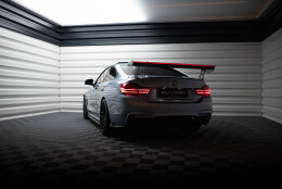 Carbon Heck Spoiler Heckflügel Standfuß Außen + LED passend für BMW 4er F32 / 4 F32 M-Paket Coupe