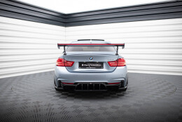 Carbon Heck Spoiler Heckflügel Standfuß Außen + LED passend für BMW 4er F32 / 4 F32 M-Paket Coupe
