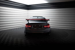 Carbon Heck Spoiler Heckflügel Standfuß Außen + LED passend für BMW 4er F32 / 4 F32 M-Paket Coupe