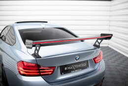 Carbon Heck Spoiler Heckflügel Standfuß Außen + LED passend für BMW 4er F32 / 4 F32 M-Paket Coupe