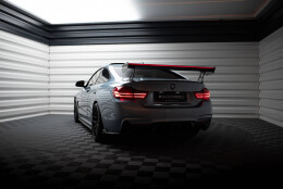 Carbon Spoiler With External Brackets Uprights + LED BMW...