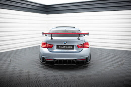 Carbon Heck Spoiler Heckflügel Standfuß Innen + LED für BMW 4er F32 / 4 F32 M-Paket Coupe