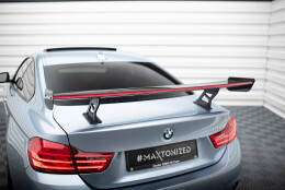 Carbon Heck Spoiler Heckflügel Standfuß Innen + LED passend für BMW 4er F32 / 4 F32 M-Paket Coupe