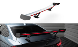 Carbon Heck Spoiler Heckflügel Standfuß Innen + LED passend für BMW 4er F32 / 4 F32 M-Paket Coupe