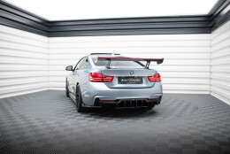Carbon Heck Spoiler Heckflügel Standfuß Innen + LED passend für BMW 4er F32 / 4 F32 M-Paket Coupe