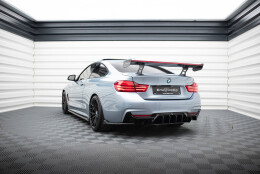 Carbon Heck Spoiler Heckflügel Standfuß Innen + LED passend für BMW 4er F32 / 4 F32 M-Paket Coupe