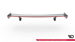 Carbon Heck Spoiler Heckflügel Standfuß Außen + LED passend für BMW 3er / M3 Coupe E92