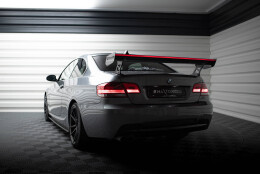 Carbon Heck Spoiler Heckflügel Standfuß Außen + LED passend für BMW 3er / M3 Coupe E92