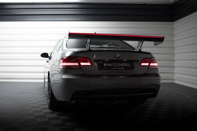 Carbon Heck Spoiler Heckflügel Standfuß Innen + LED für BMW 3er / M3 Coupe E92