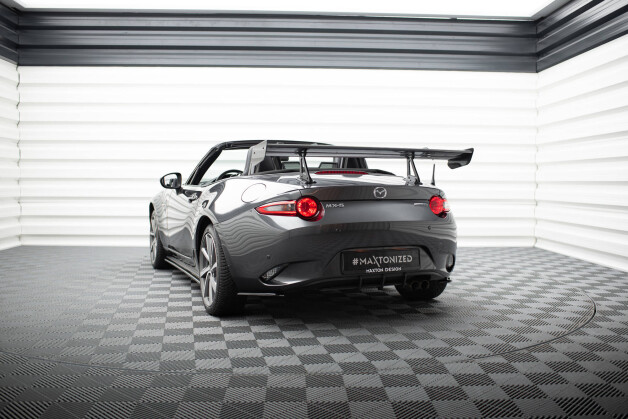 Carbon Heck Spoiler Heckflügel mit Schwan Halterung passend für Mazda MX-5 ND (Mk4)