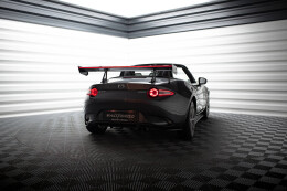 Carbon Heck Spoiler Heckflügel mit Schwan Halterung + LED für Mazda MX-5 ND (Mk4)