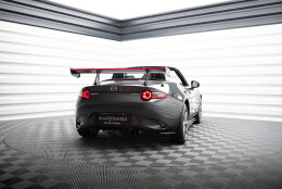 Carbon Heck Spoiler Heckflügel mit Schwan Halterung + LED passend für Mazda MX-5 ND (Mk4)