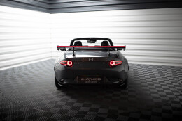 Carbon Heck Spoiler Heckflügel mit Schwan Halterung + LED passend für Mazda MX-5 ND (Mk4)