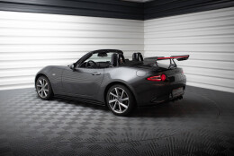 Carbon Heck Spoiler Heckflügel mit Schwan Halterung + LED passend für Mazda MX-5 ND (Mk4)