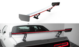 Carbon Heck Spoiler Heckflügel + LED für Dodge...