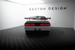 Carbon Heck Spoiler Heckflügel + LED für Dodge Challenger Mk3