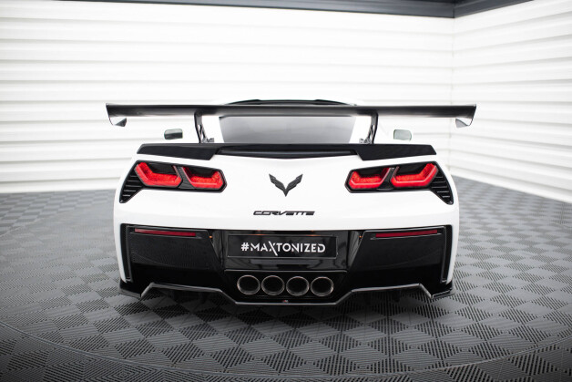 Carbon Spoiler With Internal Brackets Uprights  Chevrolet Corvette Stingray / Grand Sport C7