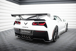 Carbon Heck Spoiler Heckflügel Standfuß Innen passend für Chevrolet Corvette Stingray / Grand Sport C7