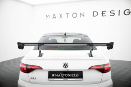 Carbon Spoiler With Internal Brackets Uprights  VW Jetta GLI Mk7