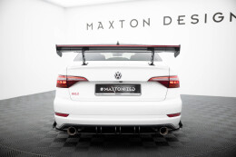 Carbon Heck Spoiler Heckflügel Standfuß Innen + LED für Volkswagen Jetta GLI Mk7