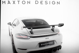 Carbon Heck Spoiler Heckflügel Standfuß Innen V.1 passend für Porsche 718 Cayman 982c