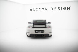 Carbon Heck Spoiler Heckflügel Standfuß Innen V.1 + LED passend für Porsche 718 Cayman 982c