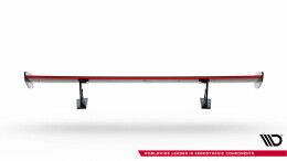 Carbon Heck Spoiler Heckflügel Standfuß Innen V.1 + LED passend für Porsche 718 Cayman 982c