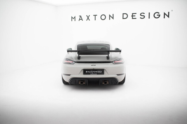 Carbon Heck Spoiler Heckflügel Standfuß Innen V.2 passend für Porsche 718 Cayman 982c