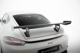 Carbon Heck Spoiler Heckflügel Standfuß Innen V.2 passend für Porsche 718 Cayman 982c
